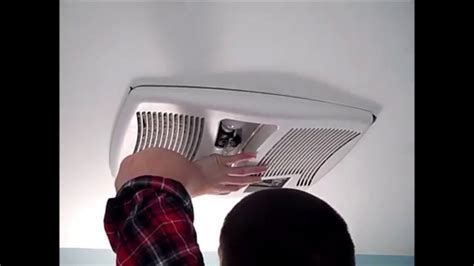 A nutone bathroom fan uses a removable motor to draw air from its intake louver and expel the air out its exhaust port. How to Replace the Heater Element on a NuTone Broan Fan ...