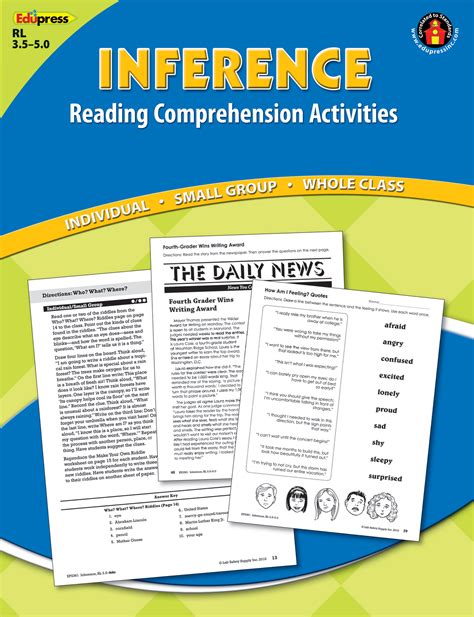 What's more, on every single test of general cognitive ability, the mental athletes' scores came back well within the normal range. Reading Comprehension Book Inference Blue Level - TCR62361 ...