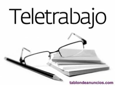 Se ofrece actividad independiente desde casa con horarios flexibles. TABLÓN DE ANUNCIOS - Teletrabajo | trabaja desde casa ...