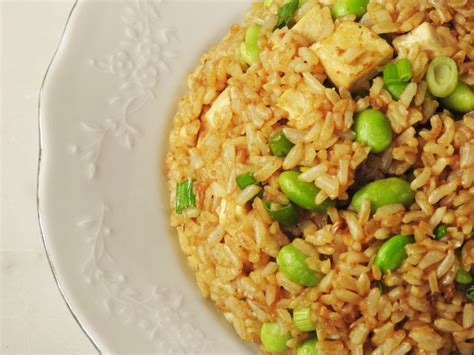 Garlic Fried Brown Rice With Tofu Healthy Thai Recipes