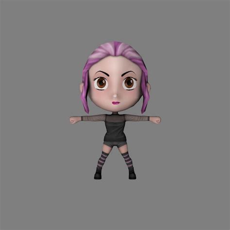 3d Character Low Poly Chibi Rigged By Pikoandniki 3docean