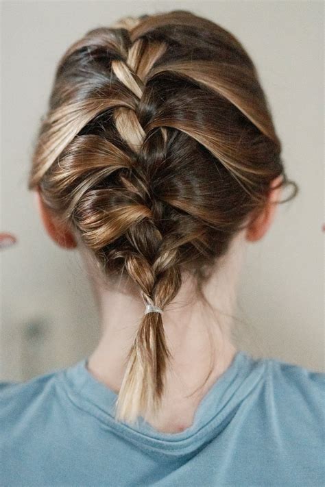 How To Do A French Braid On Short Hair Poor Little It Girl