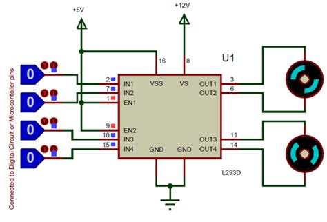 L293d Motor Driver Ic Pinout Equivalent Ics Features And Datasheet