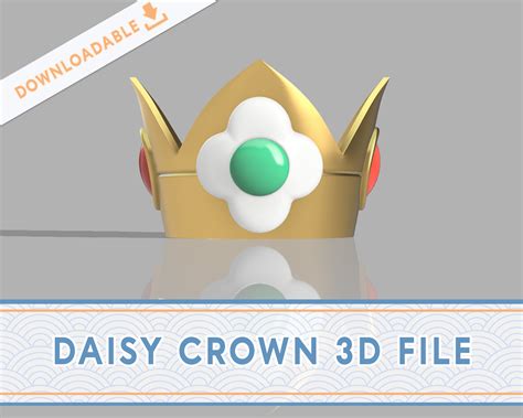 Stl File Cosplay Accessory Princess Daisy Crown・3d Printing Idea To Download・cults