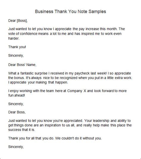 Free 9 Sample Thank You Note Templates In Ms Word Pdf