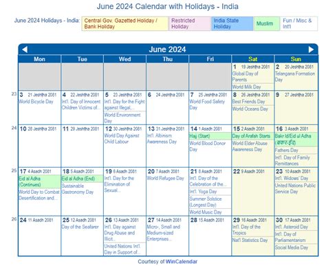 Print Friendly June 2024 India Calendar For Printing