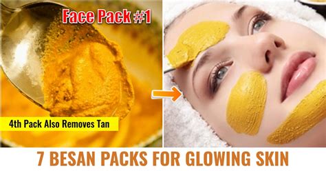 Besan Face Packs For Glowing Skin Makeupandbeauty