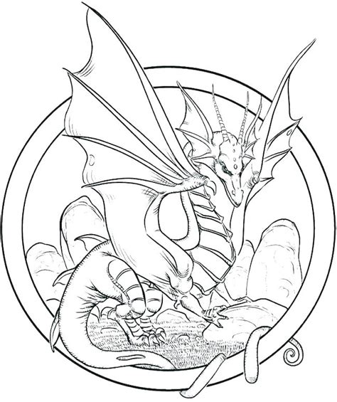 Dragons are complex and range in color and shade. Easy Coloring Pages To Draw at GetColorings.com | Free ...