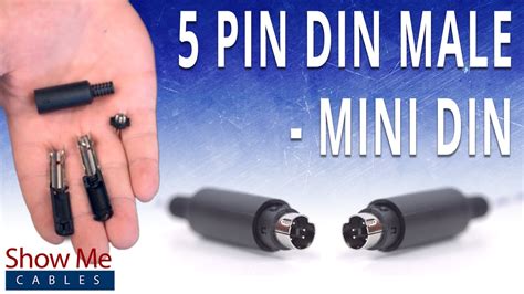 How To Install The 5 Pin Mini Din Male Solder Connector Youtube