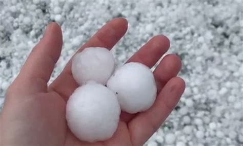 Giant Sized Hailstones Hit Parts Of Australian New South Wales State