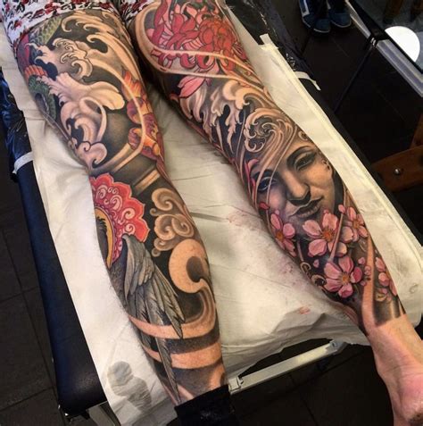 Japanese Sleeves Tattoos Leg Tattoos Sleeve Tattoos
