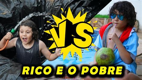 Rico Vs Pobre Na Piscina Youtube