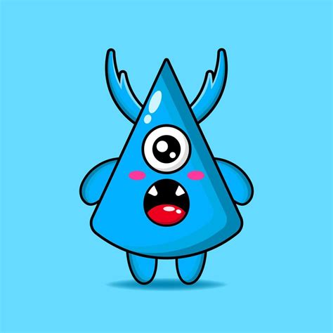 Cute Kawaii Monster Illustration Design Mascot 13930492 Vector Art At