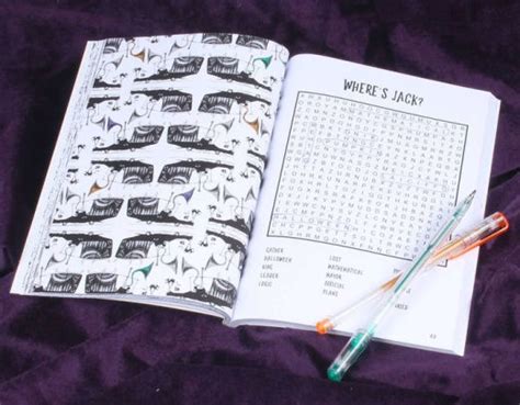 The Nightmare Before Christmas Word Search And Coloring