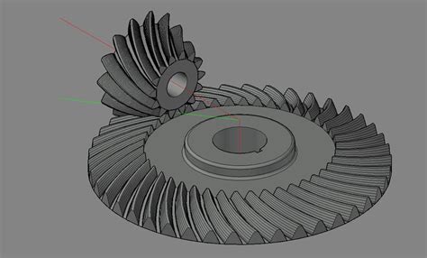 Spiral Bevel Gear 13 3d Cad Model Library Grabcad