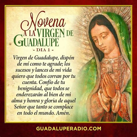 Arriba 104 Foto Oracion Ala Virgen De Guadalupe En Su Dia Cena Hermosa