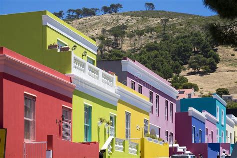 Colourful Houses In Bo Kaap The Malay Quarter Of Cape Town South