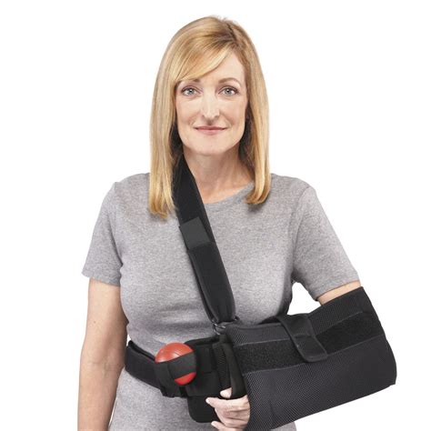 Arm Sling With Shoulder Abduction Pillow Quick Fit Aircast With