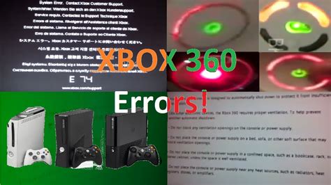 Xbox 360 All Errors Youtube