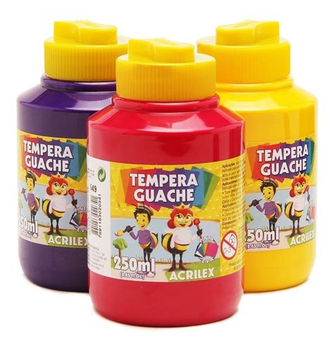 Tempera Guache Acrilex 250ml 9900 En Mercado Libre