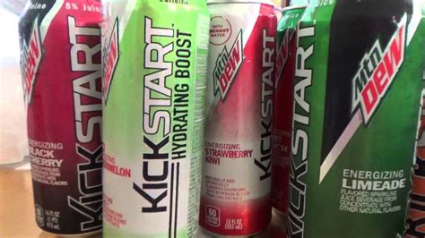 Mtn Dew Kickstart Entire Lineup Burping Alert Youtube