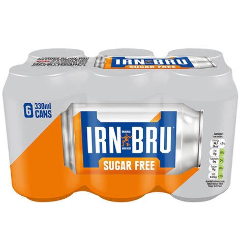 Irn Bru Sugar Free 6 X 330ml Soft Drinks Bandm Stores