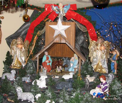 nativity scene at santa s village that place is awesome ho… flickr