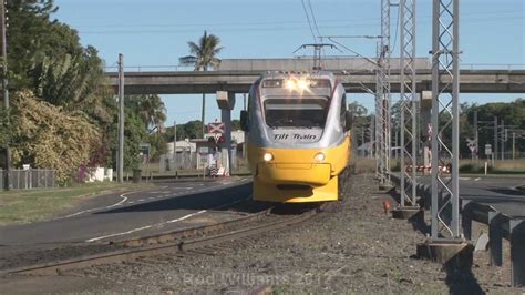 Qr Electric Tilt Train Sneaks In To Bundy Australian Trains And