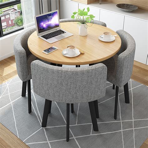 Buy Simple Negotiating Table And Chair Combination Small Round Table