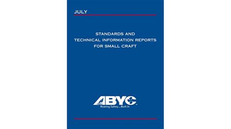 ABYC On Track To Publish Largest Standards Manual Ever Pre Order Available