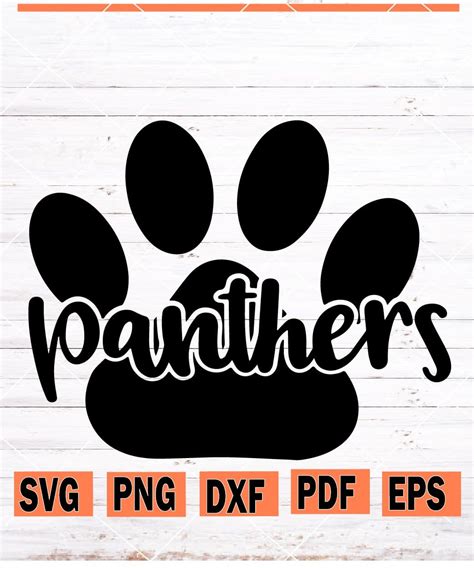Panther Paw Print Svg