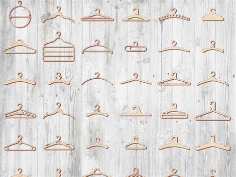 Laser Cut Custom Wooden Clothing Hangers Templates Free Vector Cdr