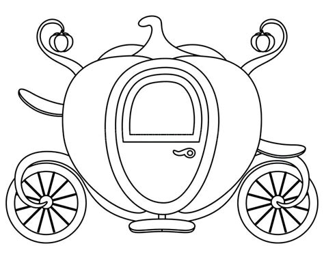 Cinderella Coach Coloring Pages At Getdrawings Free Download