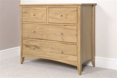 Edward Hopper Oak Chest Of Drawerssolid 2over2 Chest Deep Drawersassembled 5060346453910 Ebay