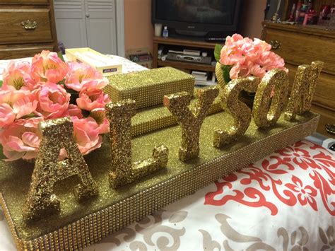 This project request came from a mom planning her daughter's i absolutely love how this diy kate spade centerpiece turned out! diy sweet 16 candle ceremony stand made by me :) (With images) | Diy sweet 16 candle ceremony ...