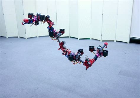 flexible ‘dragon drone autonomously shapeshifts to fly through tight spaces