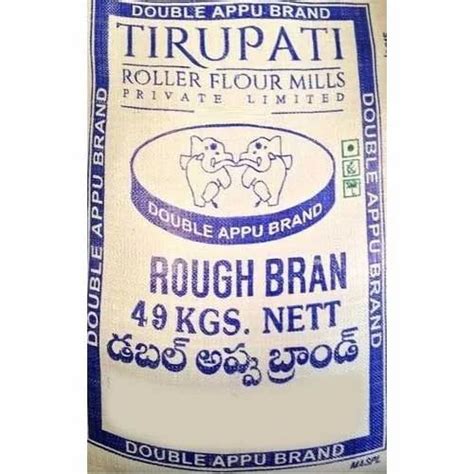 Indian Double Appu Rough Bran Organic Rs 850 Bag Tirupati Roller