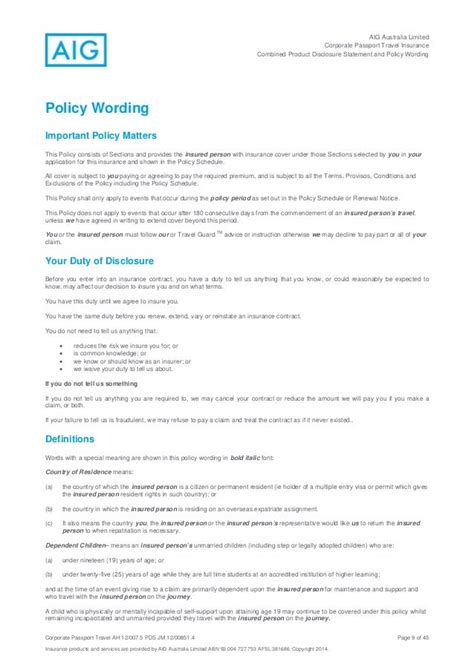 Aig Business Travel Insurance