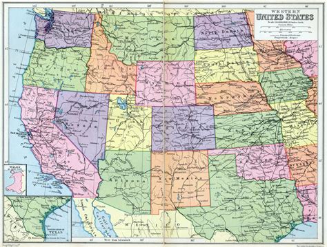 Image Map Of Western United States