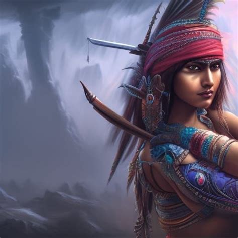 Beautiful Indian Warrior Princess Ai Generated Artwork Nightcafe