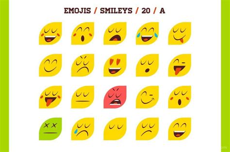 100 个emoji笑脸表情符号图标素材集合包 25学堂