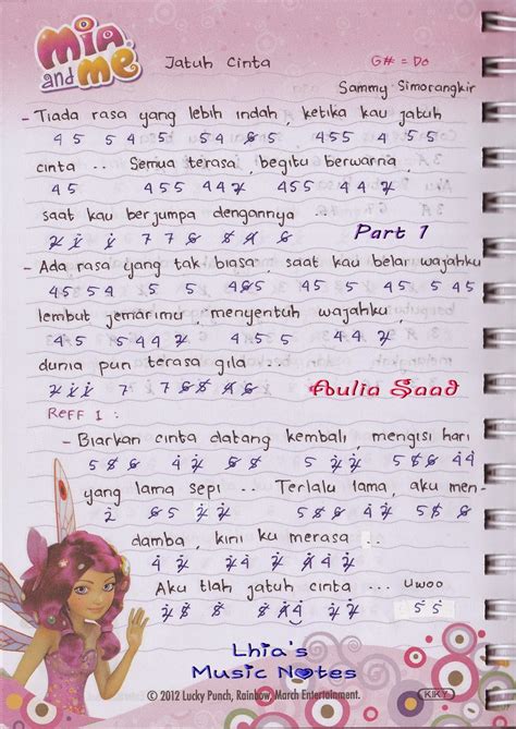 Tapi bila sendiri aku tak bisa tidur. Sandiwara Cinta Not Angka - Koleksi Not Angka