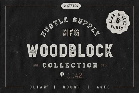 Woodblock Collection Font Free Font