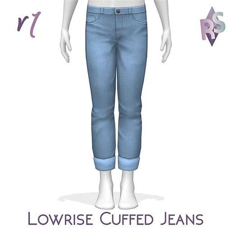 Create A Sim Renorasims Cuffed Jeans Body Outfit Sims