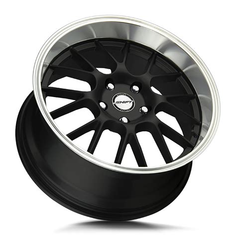 The Crank Wheel By Shift In Black Polished Lip Strada Wheels