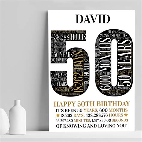 Maybe you would like to learn more about one of these? Personalised 50th Birthday Gift 50th Word Art Print 50th Gifts