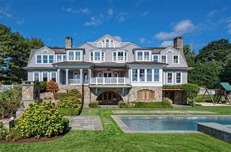 Million Stone Shingle Colonial Mansion In Westport Ct Homes