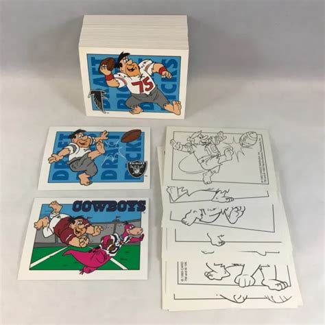 The Flintstones Nfl Hanna Barbera Show 1993 Complete Card Set W