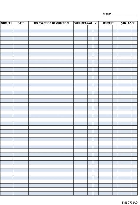Check Register Spreadsheet Template Throughout Free