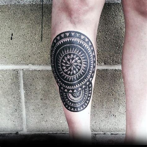 One of your tattoo enthusiast friends might have a tribal design calf tattoo. 80 Shin Tattoos For Men - Masculine Lower Leg Design Ideas